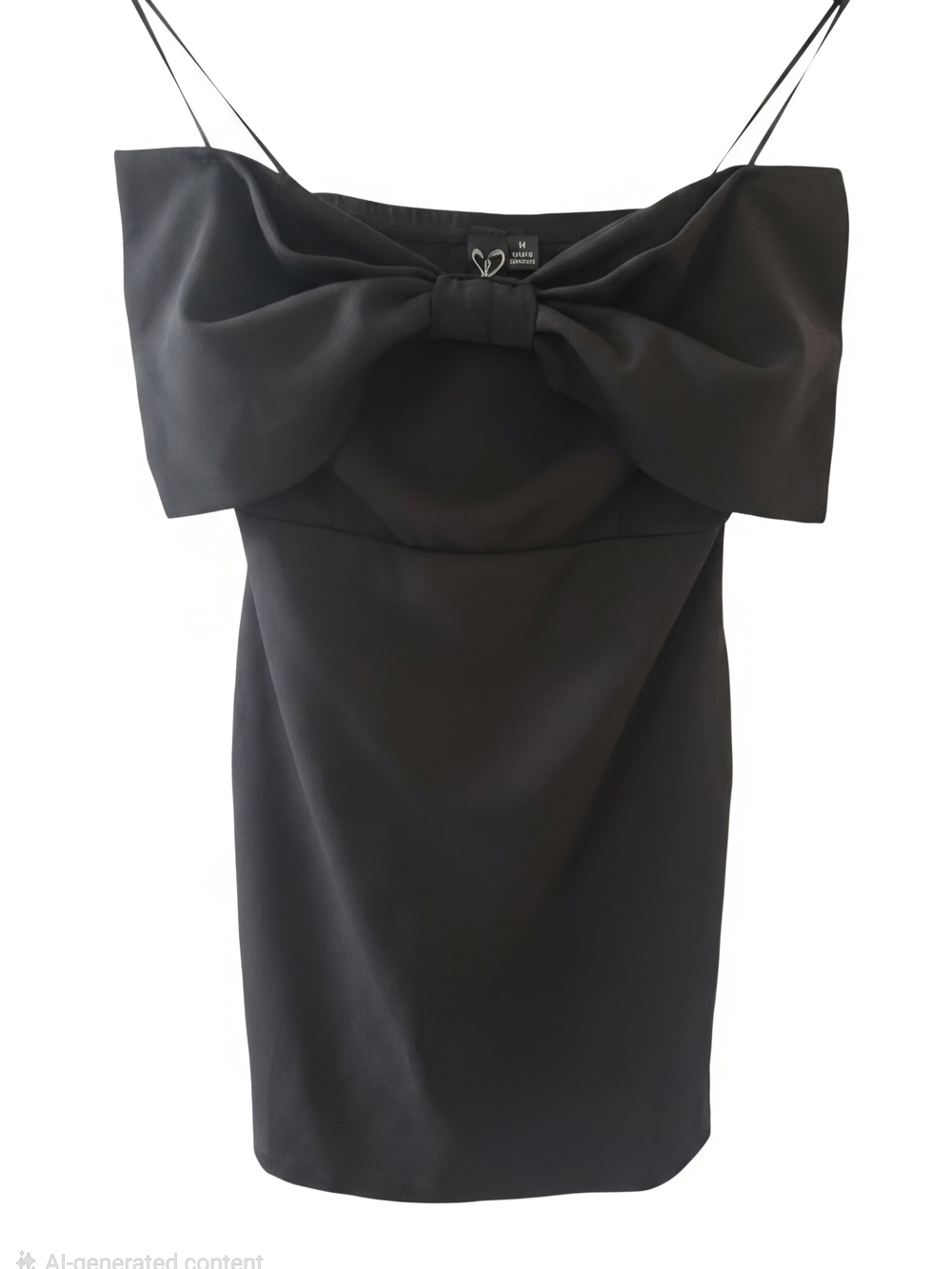 NWT Windsor Black Mini Dress with Oversized Bow